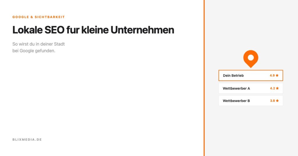 Lokale SEO für kleine Unternehmen - 6 Maßnahmen für bessere Google-Sichtbarkeit